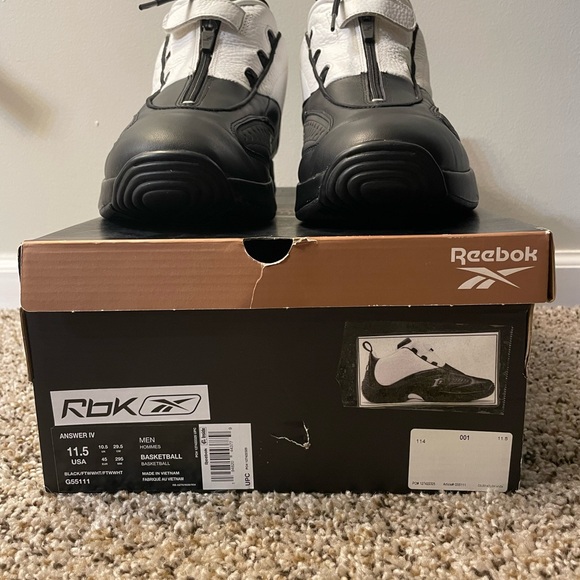 Reebok Answer IV 'Stepover' (2021) Size: 11.5 Used - Picture 1 of 6
